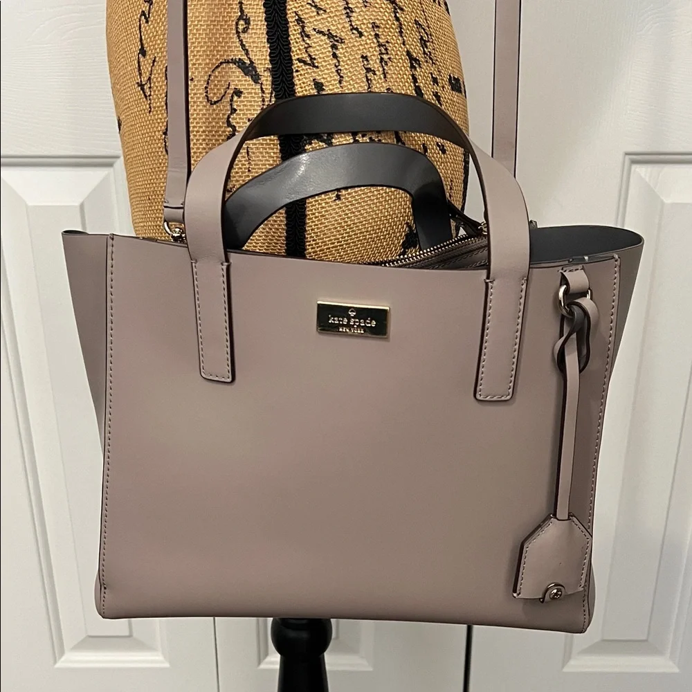 Kate Spade Silver Tote Bag